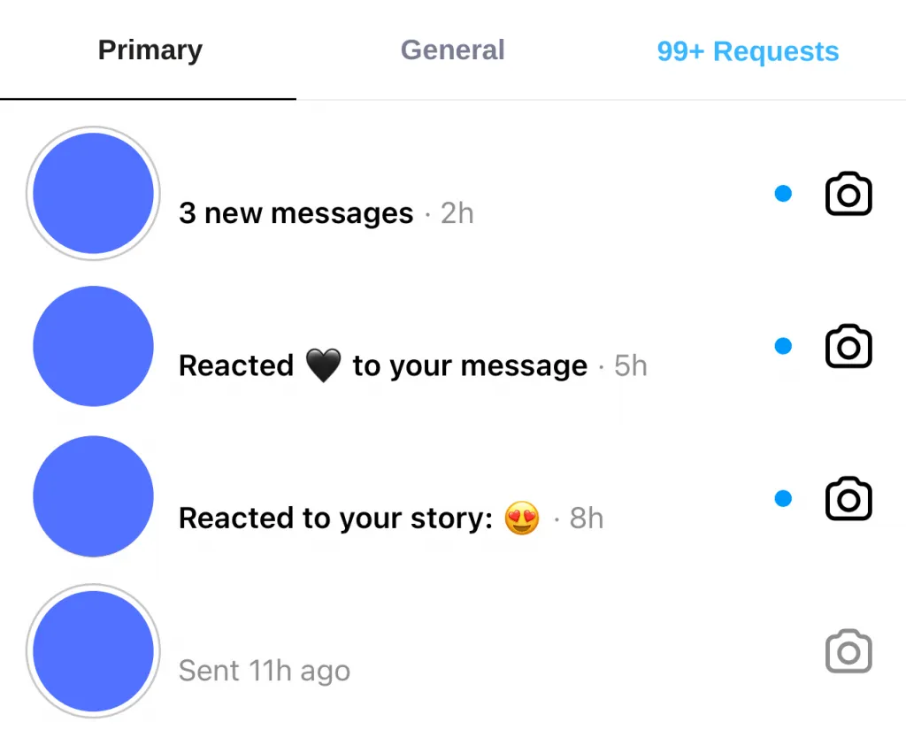 Instagram direct message requests as an engagement signal