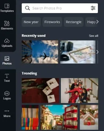 Adding a Canva library image to an Instagram Story design