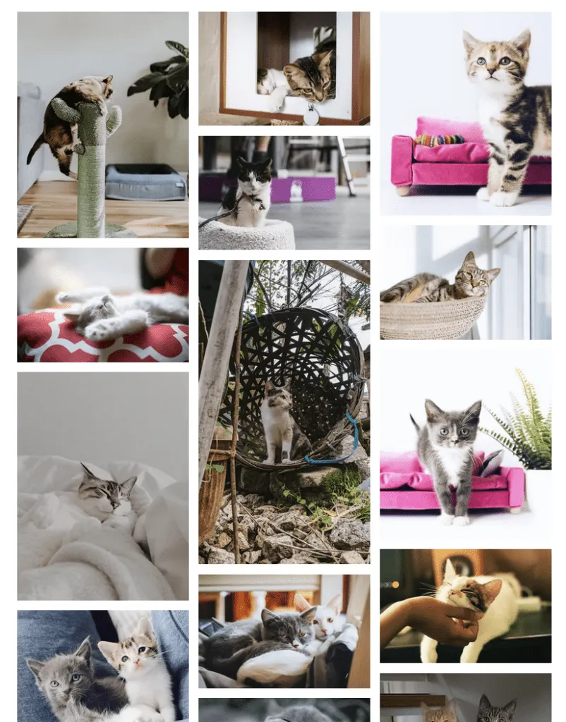 A second Instagram feed with a cohesive colour palette and layout